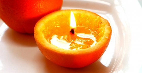  How to Make a Home Made Candle from an Orange!