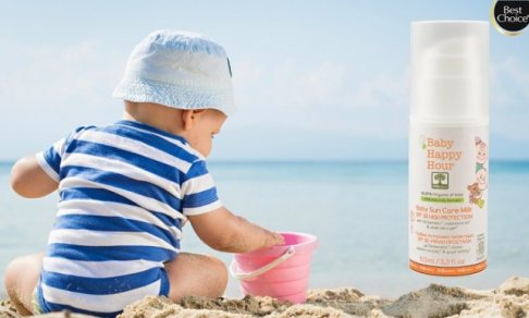 Bio Select - Baby Sun Care Milk SPF 30 High Protection  with Dictamelia, Calendula oil & Aloe vera gel