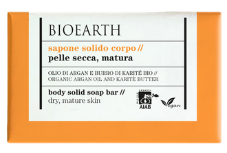BIOEARTH Solid Soap - Body Soap With Organic Argan Oil And Shea Butter