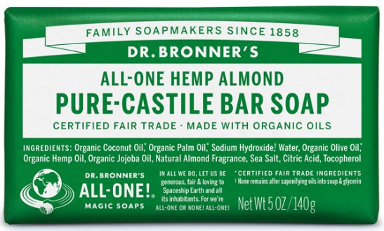 Dr. Bronner's - Pure-Castile Bar Soap with Almond