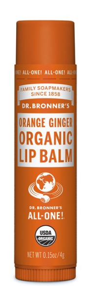 Dr. Bronner's - Organic Lip Balm with Orange & Ginger