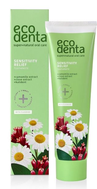 Ecodenta Green Line - Toothpaste for sensitive teeth with chamomile, clove extracts and Kalident