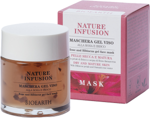 BIOEARTH Nature Infusion - Rose & Hibiscus Gel Face Mask