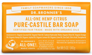 Dr. Bronner's - Castile Bar Soap with Cistrus & Orange