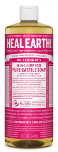 Dr. Bronner's - Castile Liquid Soap with Rose