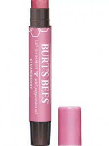 Burt's Bees - Lip Shimmer Strawberry / Βάλσαμο Χειλιών Λάμψης